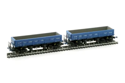 Albert Modell 600050: 2-tlg. Set: Güterwagenset Seitenkippwagen Fas PKP Cargo