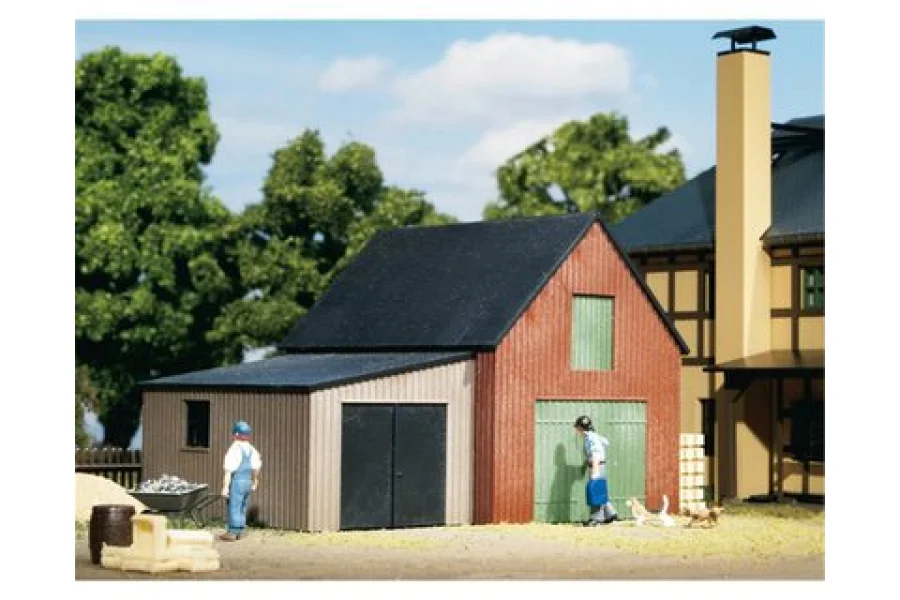 Lagerschuppen mit Garage