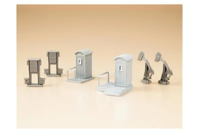 Auhagen 12242: 2 line telephones, 4 tensioning systems