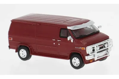 Brekina 18259: GMC Vandura, dunkelrot
