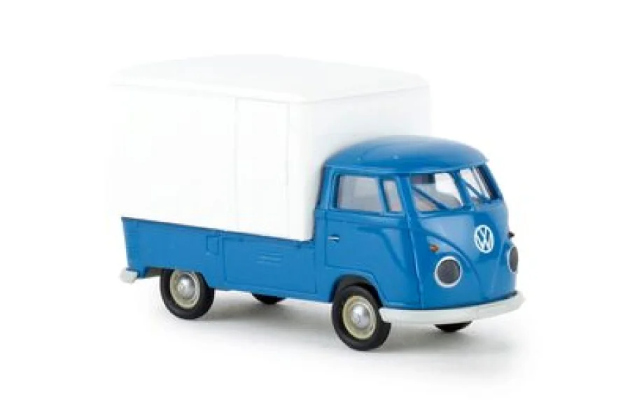 VW T1b mit Kofferaufbau blau