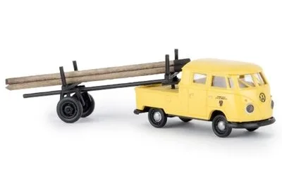 Brekina 32836: VW Doka T1b mit Nachläufer
