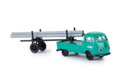 Brekina 32977: VW Pritsche T1b + Nachläufer