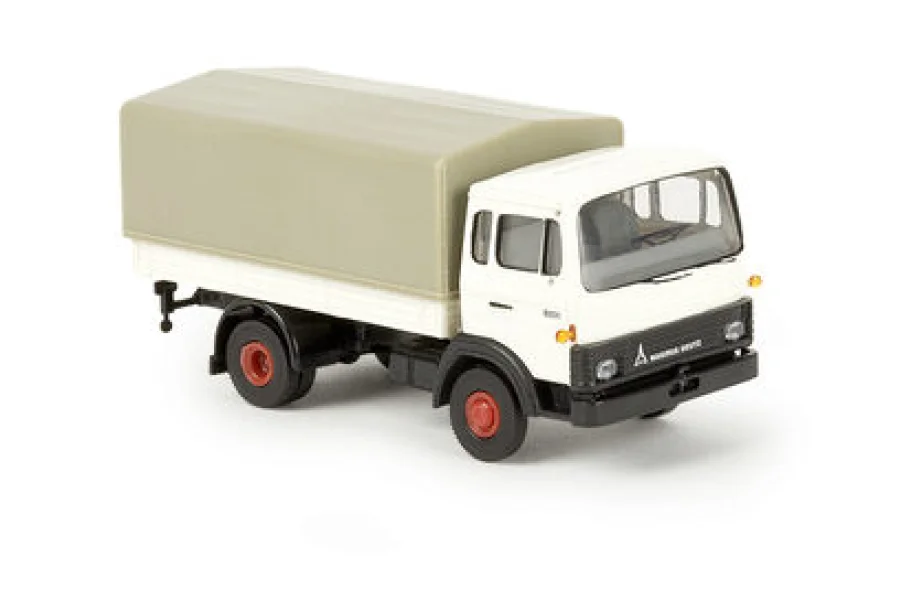 Magirus MK Pritsche/Plane, weiß