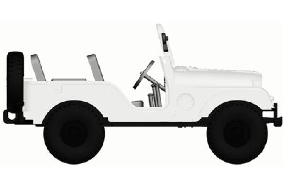 Jeep Universal, weiß