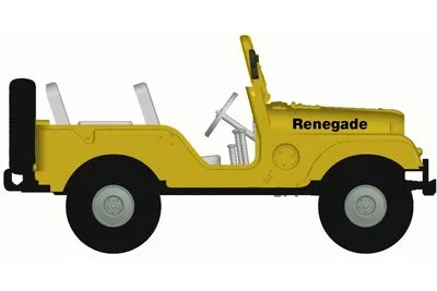 Brekina 58905: Jeep Universal, gelb