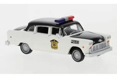 Brekina 58941: Checker Cab, politieauto