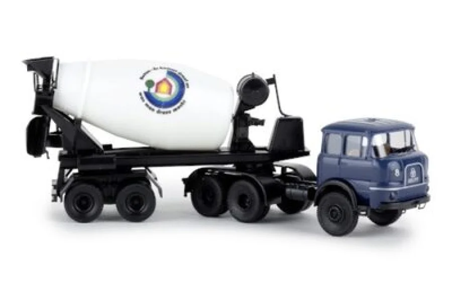 Krupp SF 380 Betonmischer-Sattelzug