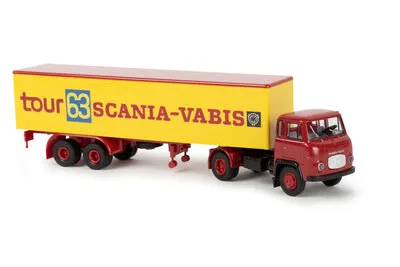 Brekina 85156: Scania LB 76 Koffer-Sattelzug
