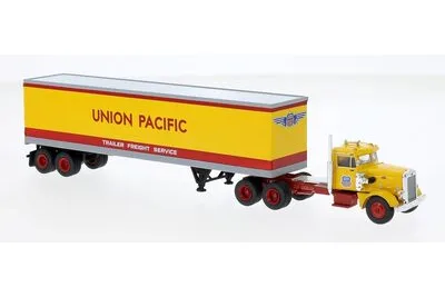 Brekina 85765: Peterbilt 281, Koffersattelzug