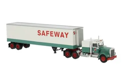Brekina 86259: Kenworth W 900 Koffer-Sattelzug