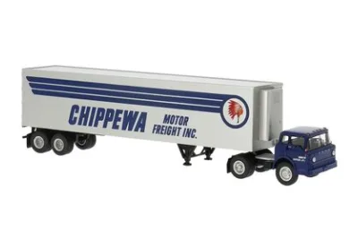 Brekina 86329: Ford C-Serie Koffer-Sattelzug