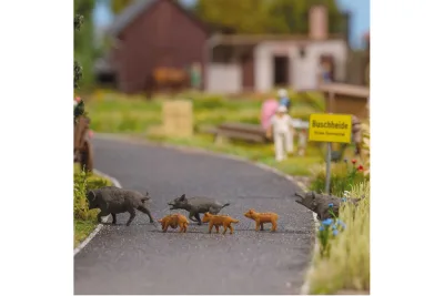 Busch 1127: H0 Wildschweine 6x