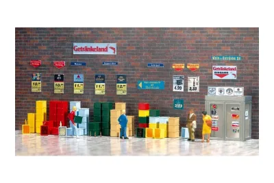 Busch 1134: H0 Getränkekisten-Set