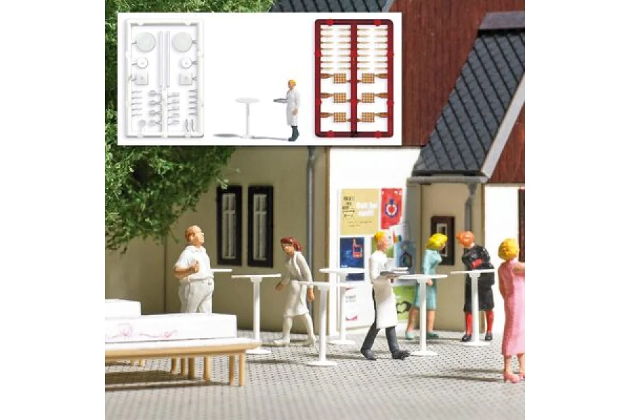 Tables hautes avec serveuse