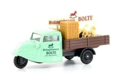 Busch 40640: H0 PKW Tempo Dreirad Holzspielwaren Bolte
