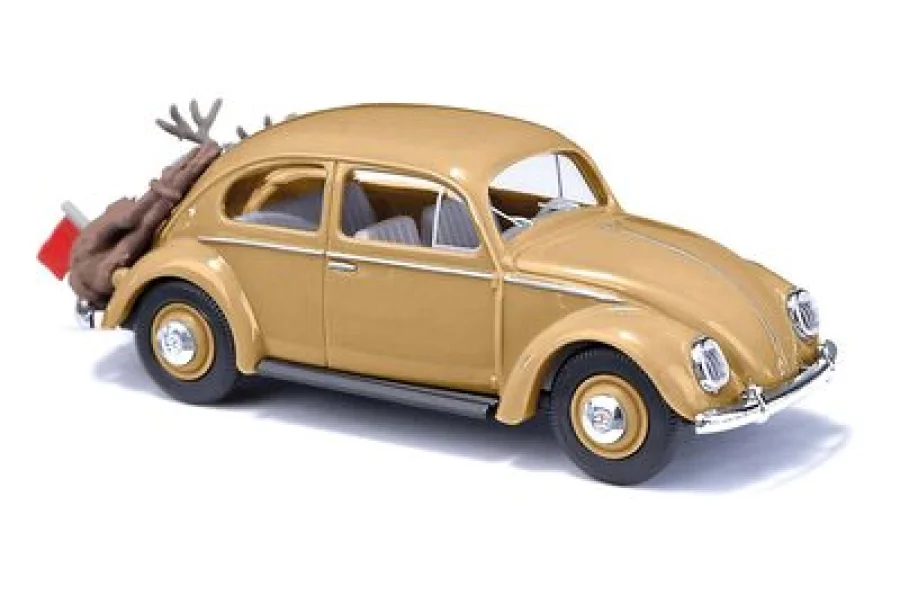 VW Käfer Ovalfenster mit Hirsch