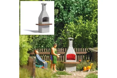 Busch 5403: H0 Grillkamin mit Glut