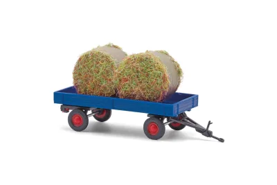Busch 59975: H0 Anhänger mit Heuballen