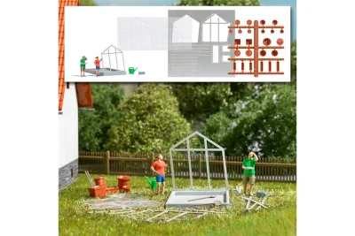 Busch 7916: H0 Action-Set Gewächshausaufbau