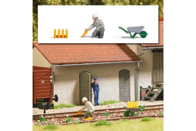 Busch 7935: Set d'action H0 : poseur de sabots d'enrayage