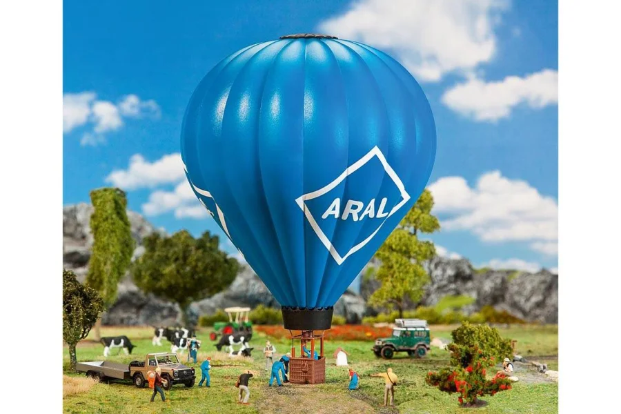 H0 Heißluftballon mit Gasflamme