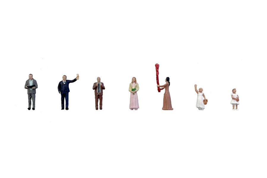 H0 Figuren Hochzeitsgäste