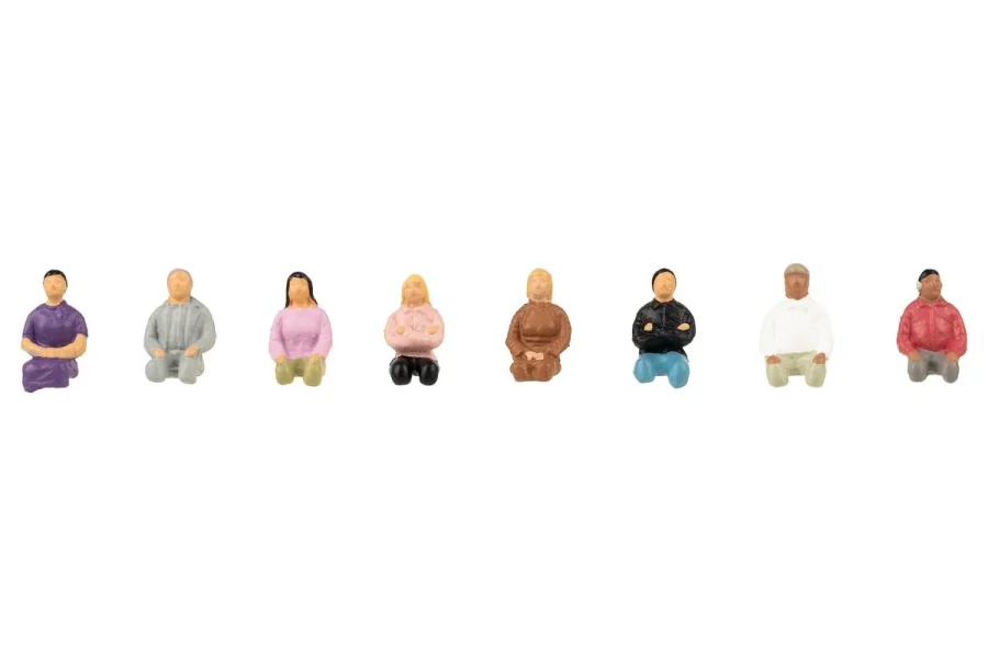 Seated figures