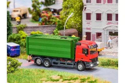 Faller 161313: H0 Car System Digital LKW Mercedes Actros LH '96 mit Abrollcontainer
