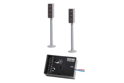 Faller 161840: H0 LED-Ampeln mit Elektronik 2x
