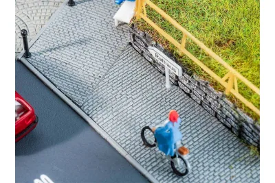 Faller 170318: H0 Straßenfolie Gepflasterter Bürgersteig