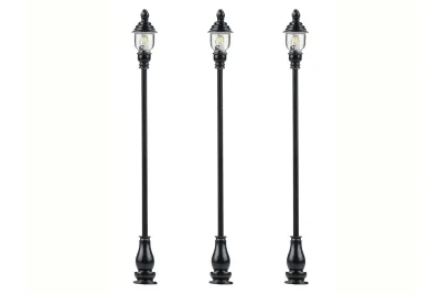 Faller 180116: H0 LED Parklaternen warmweiß 3x