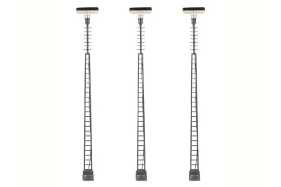 Faller 180118: H0 LED Gittermast-Aufsatzleuchte warmweiß 3x