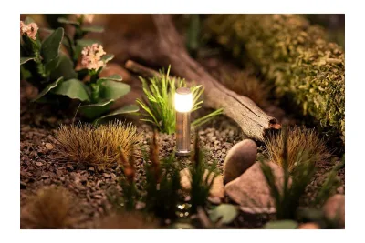 Faller 180139: H0 LED-Wegleuchte silber warmweiß 3x