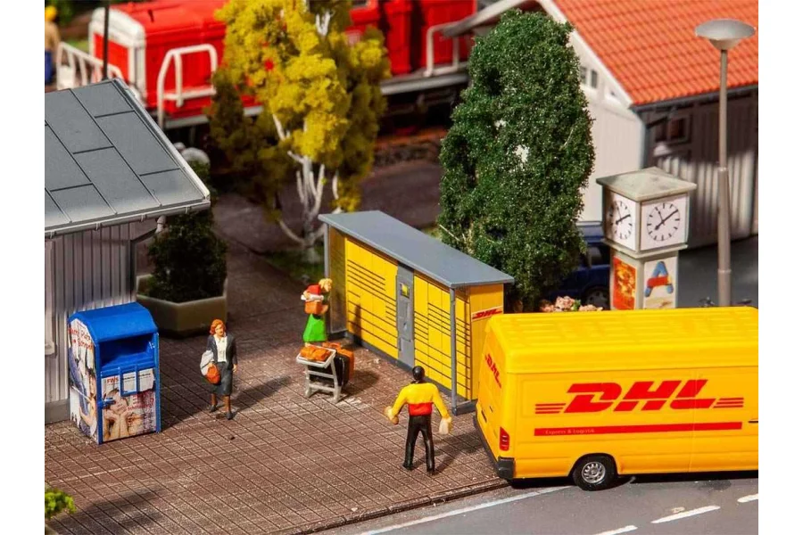 H0 Packstation DHL 2x