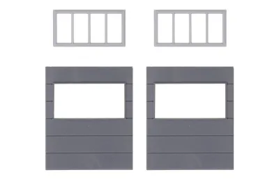 Faller 180891: 2 Wandelemente mit horizontal