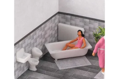 Faller 180993: H0 juego de cerámica de baño
