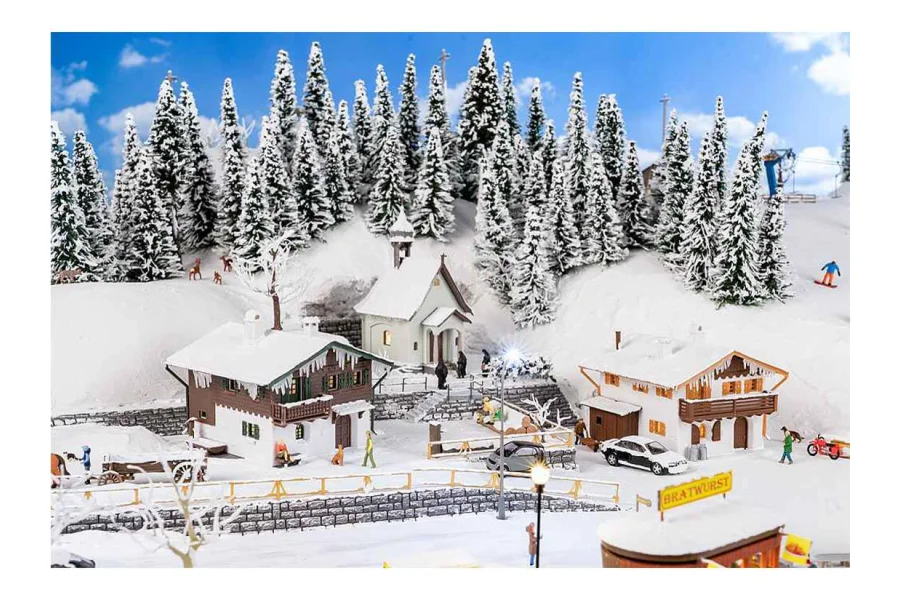 H0 actieset: winter in de bergen