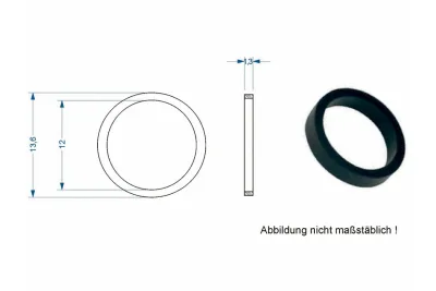 Fleischmann 00544008: Haftreifen D=9!9 B=1!3 mm VP10