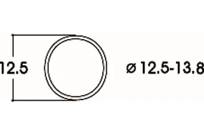 Fleischmann 54401500: Haftreifen 12!5-13!8 mm VP10