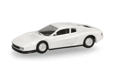 Herpa 025027-002: Ferrari Testarossa (Motorabdeckung zum Öffnen), bianco