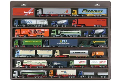 Herpa 029315: LKW-Schaukasten, braun