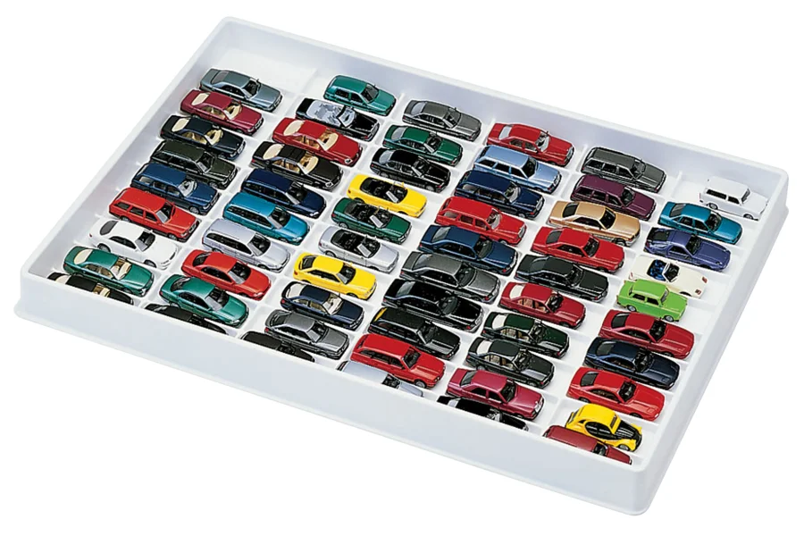 Sammelbox für PKW (weiß) für 59 Modelle