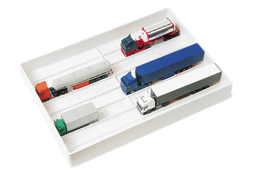 Scatola da collezione per camion e trattori