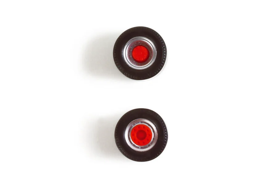 Assi per trattori, argento/rosso