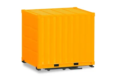 Herpa 053594-002: Caisse conteneur 10 ft. avec plaque de base
