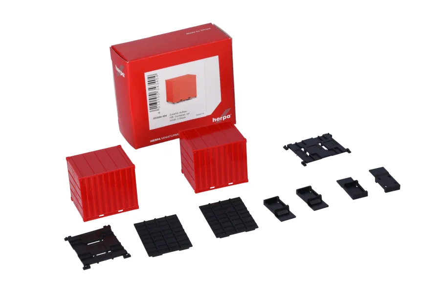 Accessorio: 2x container 10 ft, rosso