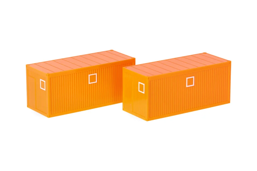 Příslušenství: 2x stavební kontejner 20 ft, komunální oranžová
