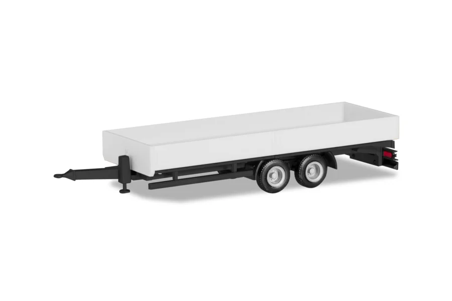Rimorchio tandem ribassato per camion, bianco