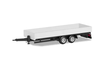 Herpa 076920: LKW-Tieflade-Tandemanhänger, weiß